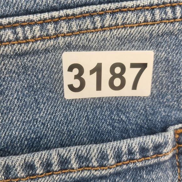 Clockhouse C&A Jeans Womens 42 Short High Rise Loose Straight Side Slit Hem - Picture 10 of 10